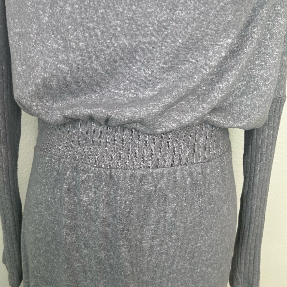 Daily practice Anthropologie Arabella Gray Drapey Midi Dress size S - Picture 3 of 11